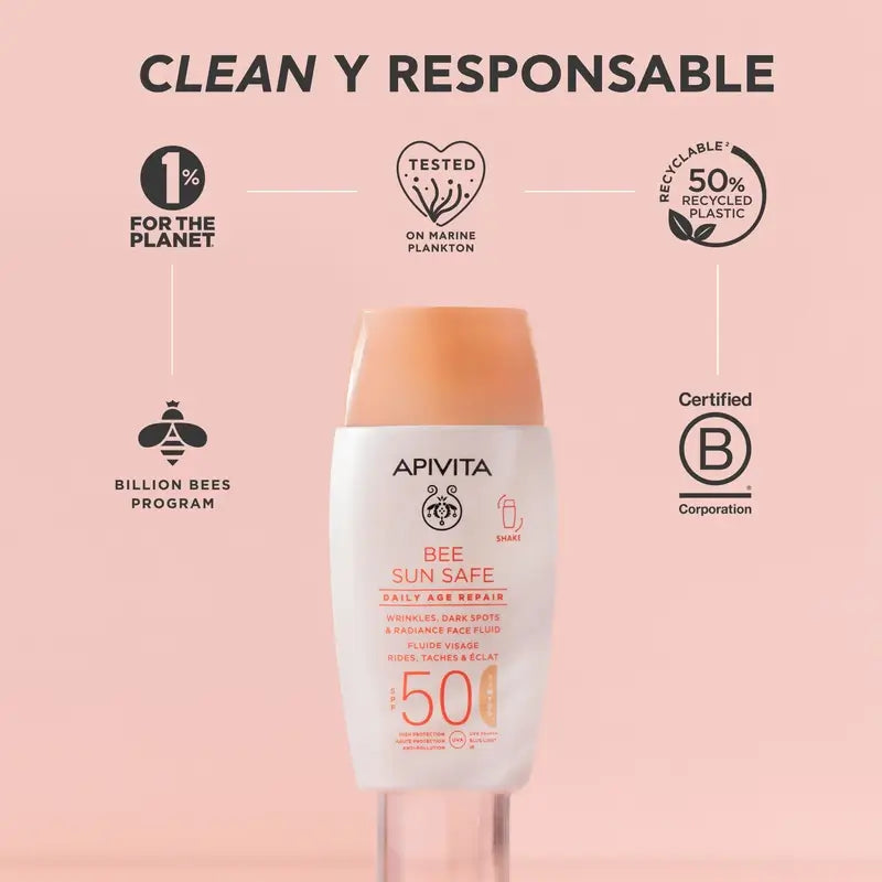 Apivita Reparação Diária Anti-Idade com Cor Spf50, 50 ml