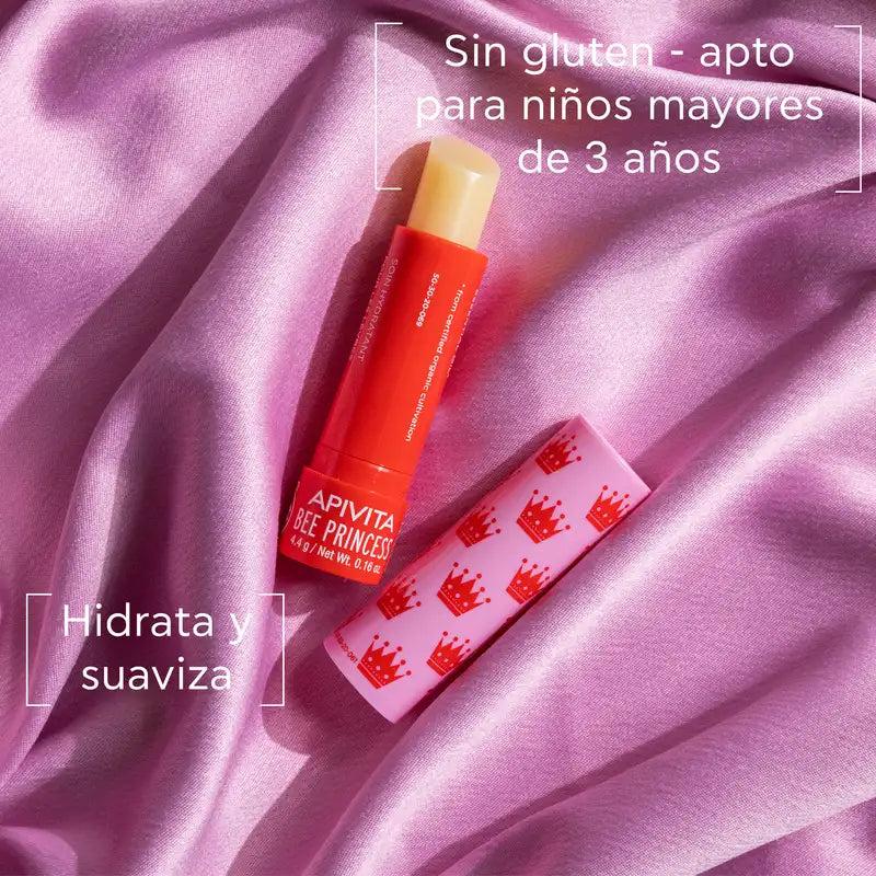 APIVITA Bee Princess Bálsamo labial com alperce 4,4 g
