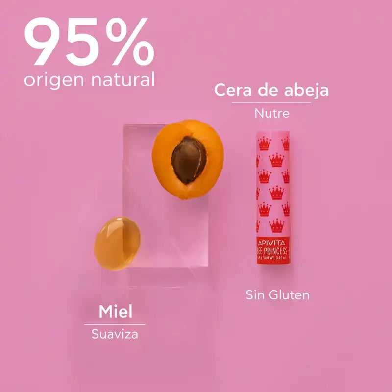 APIVITA Bee Princess Bálsamo labial com alperce 4,4 g