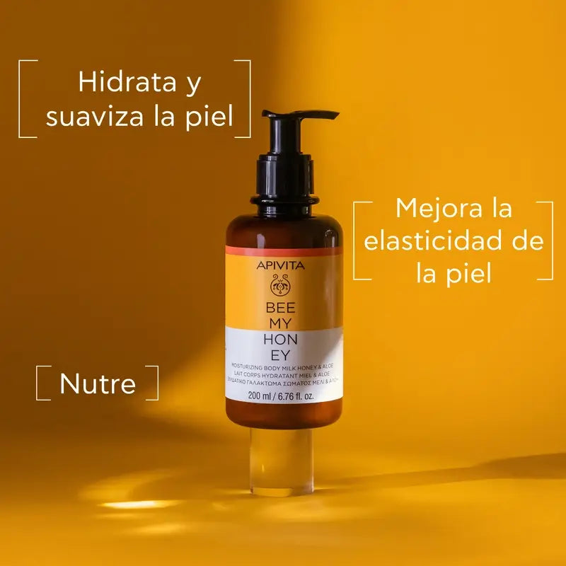 Apivita Bee My Honey Leite Corporal com Mel e Aloé , 200 ml
