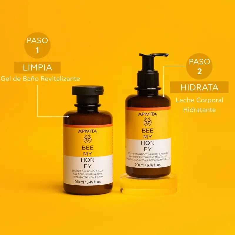 Apivita Bee My Honey Leite Corporal com Mel e Aloé , 200 ml