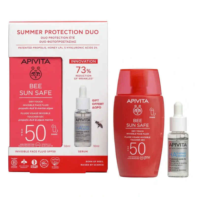 Apivita Bee Sun Safe Fluid Toque Seco Spf50, 50 ml