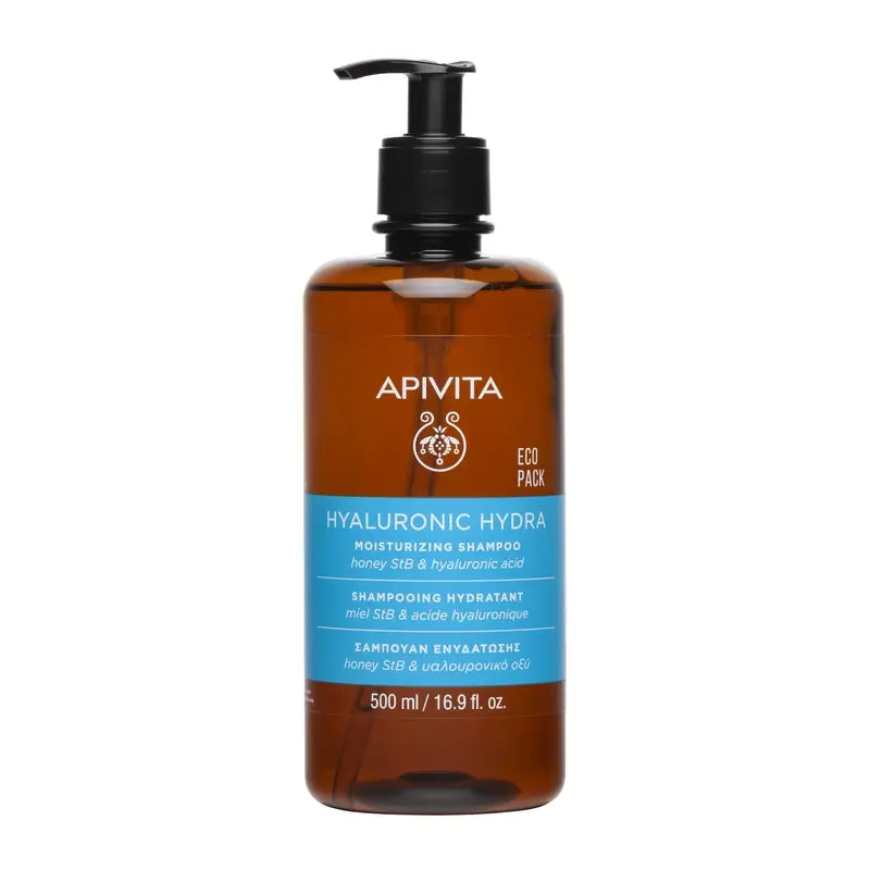 Champô Apivita Hyaluronic Hydra, 500 Ml