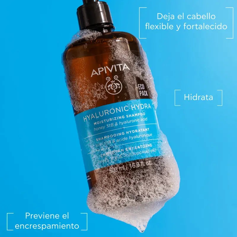 Champô Apivita Hyaluronic Hydra, 500 Ml