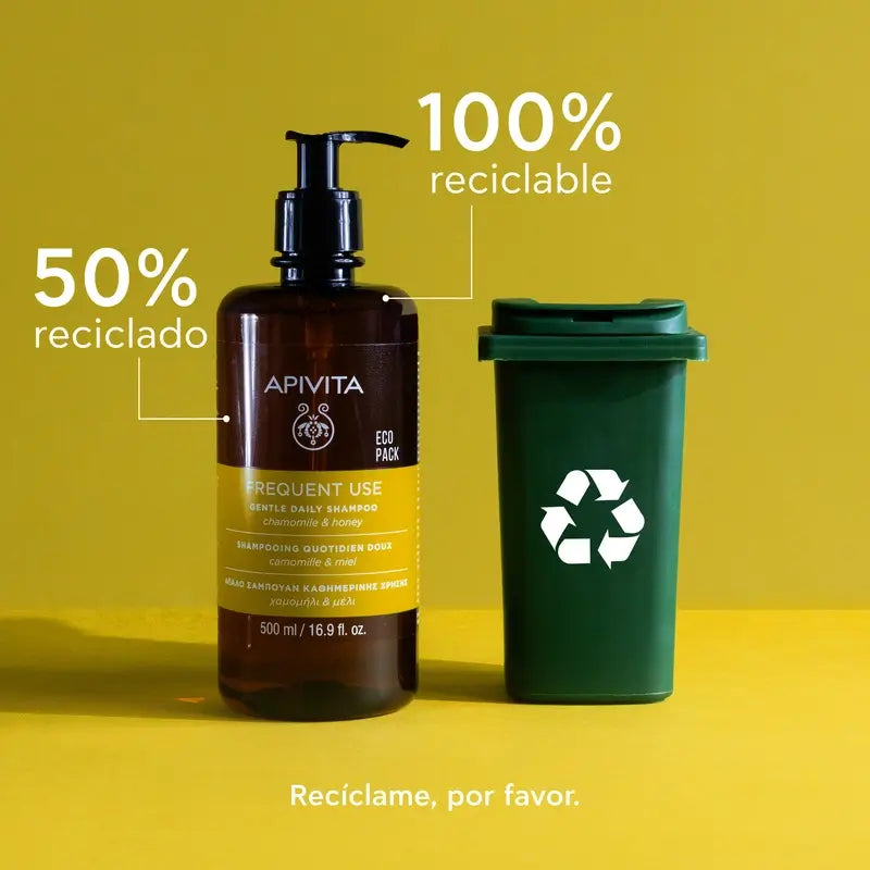 APIVITA Champô suave para todos os dias, 500 ml