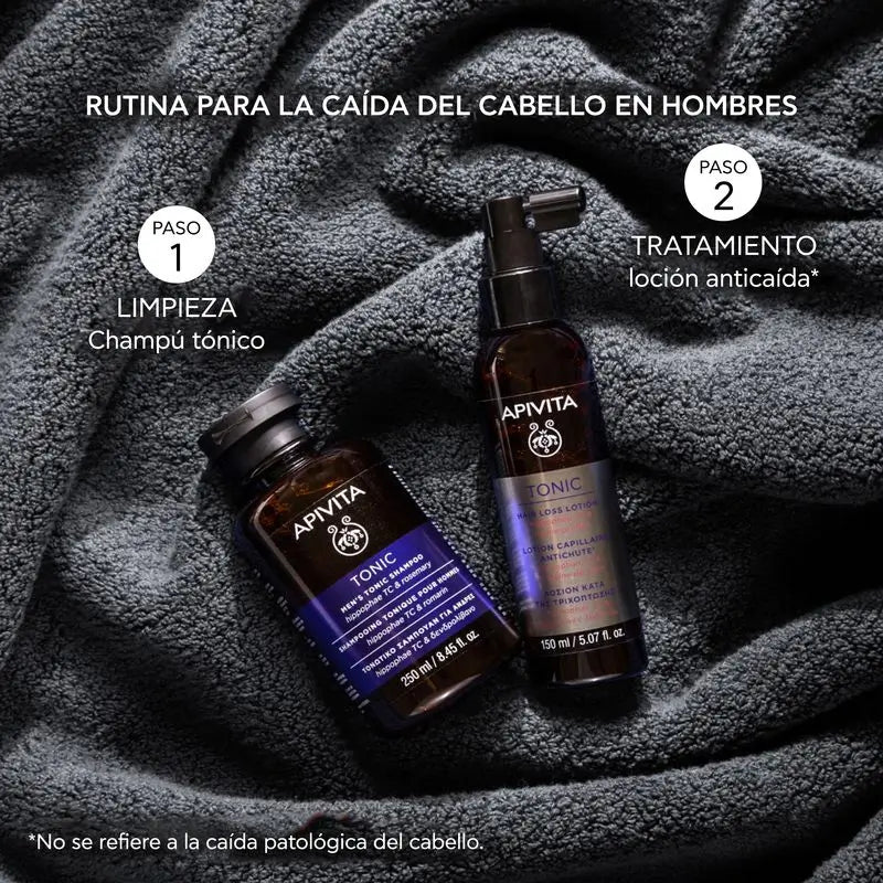 APIVITA Champô tonificante anti-queda de cabelo para homem com espinheiro-marítimo e alecrim 250 ml