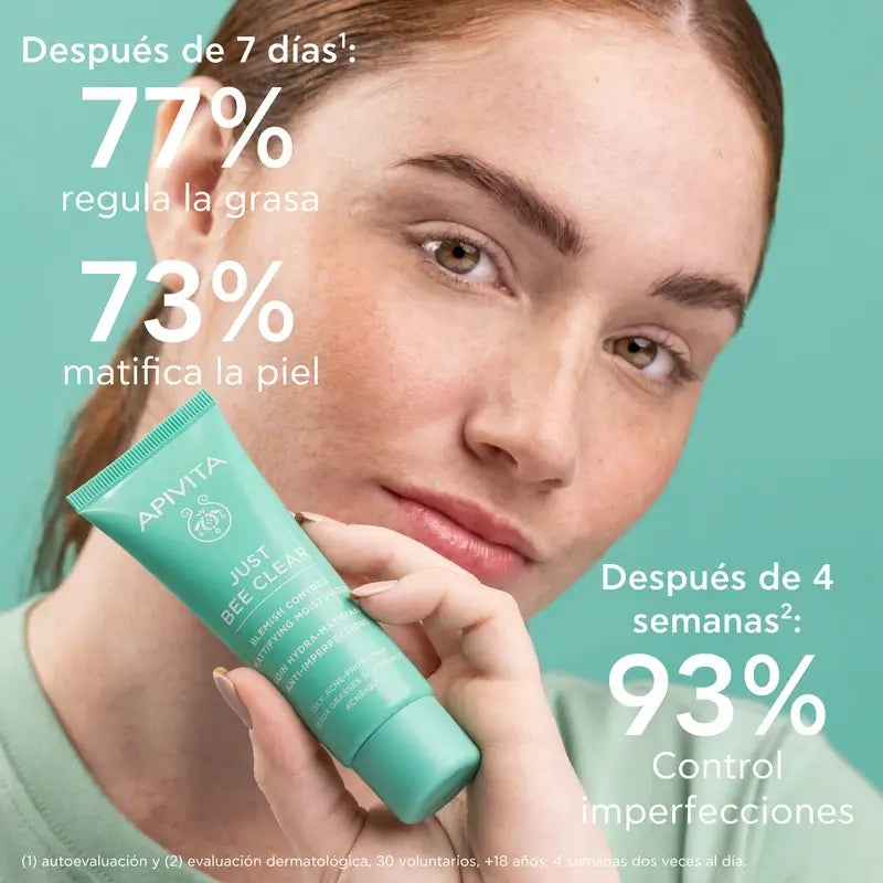 Apivita Just Bee Clear Creme Anti-Perfeições Matificante, 40 ml
