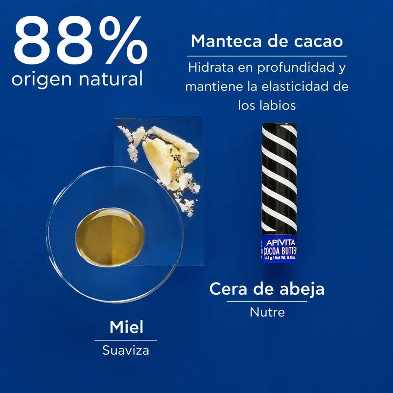 APIVITA Bálsamo labial SPF 20 com manteiga de cacau 4,4 g