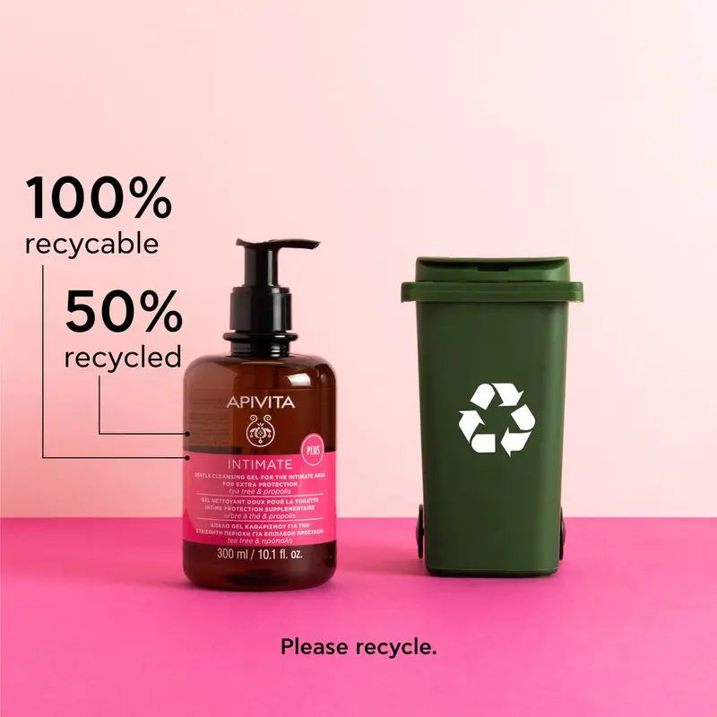 Apivita Intimate Lady Gel de Limpeza Suave com Aloé e Própolis , 300 ml