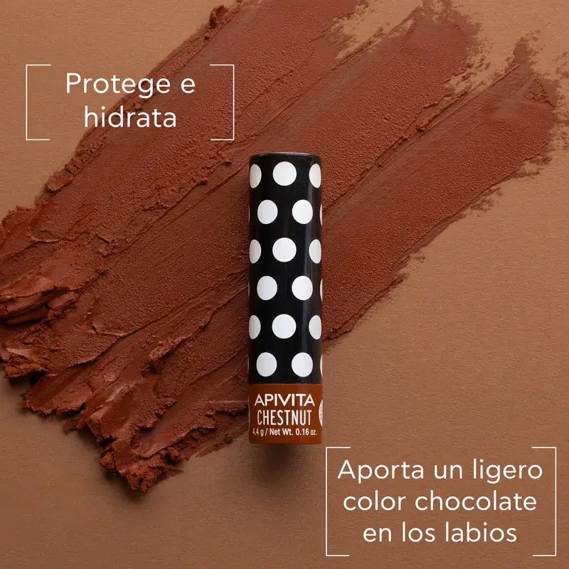APIVITA Bálsamo labial colorido com castanha 4.4g