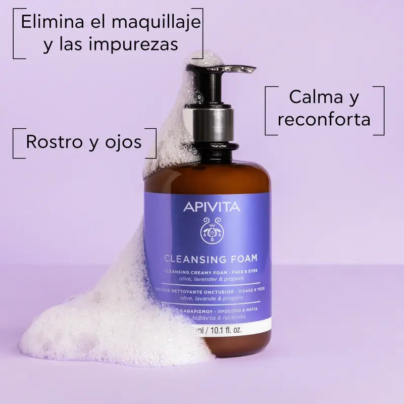 Promoção de Limpeza Facial Apivita - Creme de Limpeza Facial e de Olhos, 300ml
