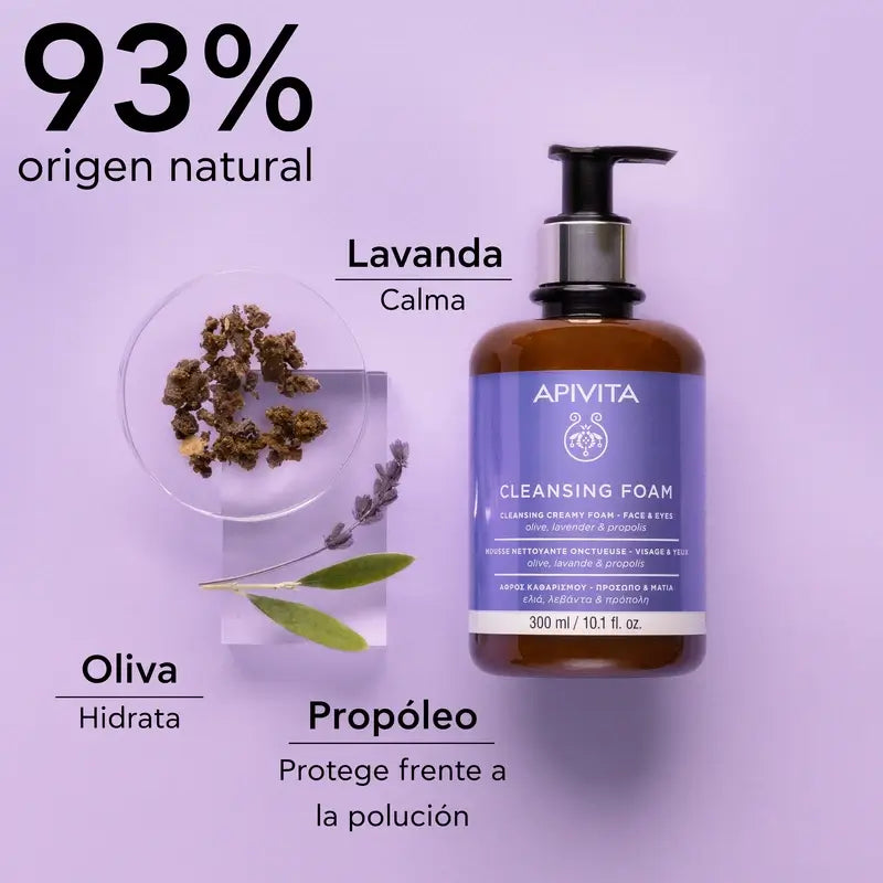 Promoção de Limpeza Facial Apivita - Creme de Limpeza Facial e de Olhos, 300ml