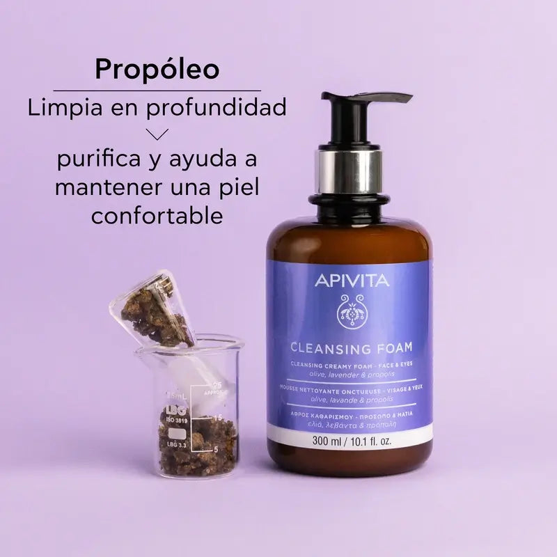 Promoção de Limpeza Facial Apivita - Creme de Limpeza Facial e de Olhos, 300ml