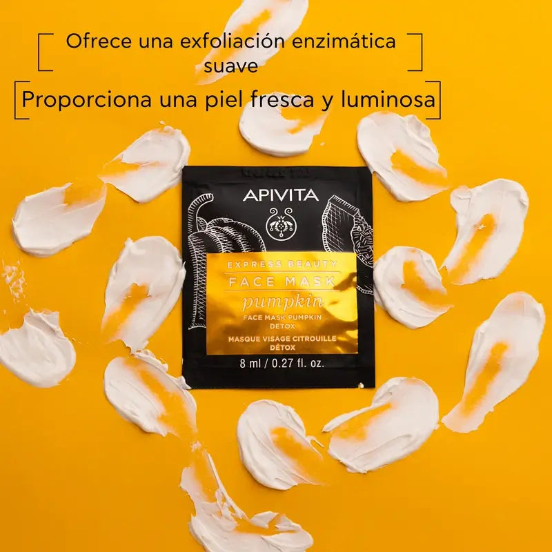 APIVITA Express Beauty Máscara facial desintoxicante de abóbora