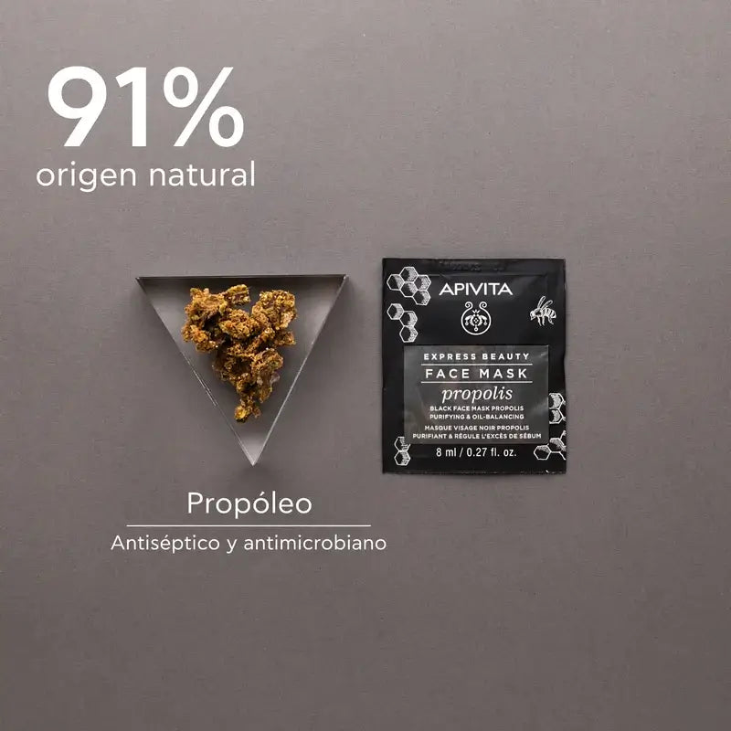 APIVITA Express Máscara de Beleza para Pele Jovem Oleosa com Própolis