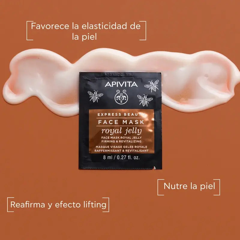 APIVITA Express Gold Máscara Facial Refirmante com Geleia Real