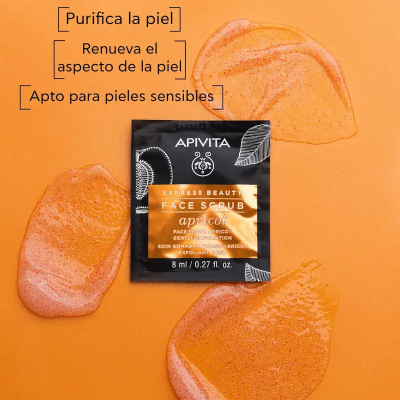 APIVITA Express Beauty Gel de Esfoliação Suave com Alperce
