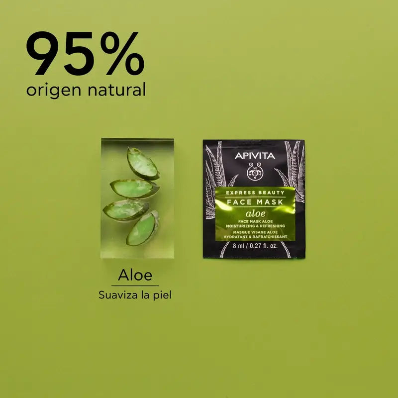 APIVITA Express Beauty Máscara Hidratante com Aloé
