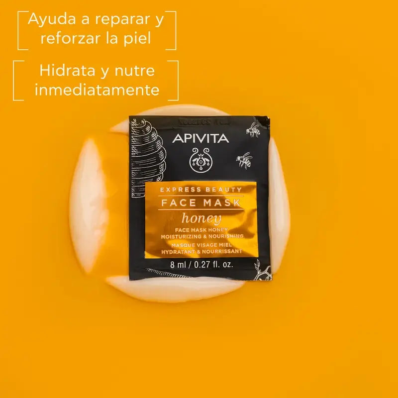 APIVITA Express Beauty Máscara Hidratante e Nutritiva com Mel