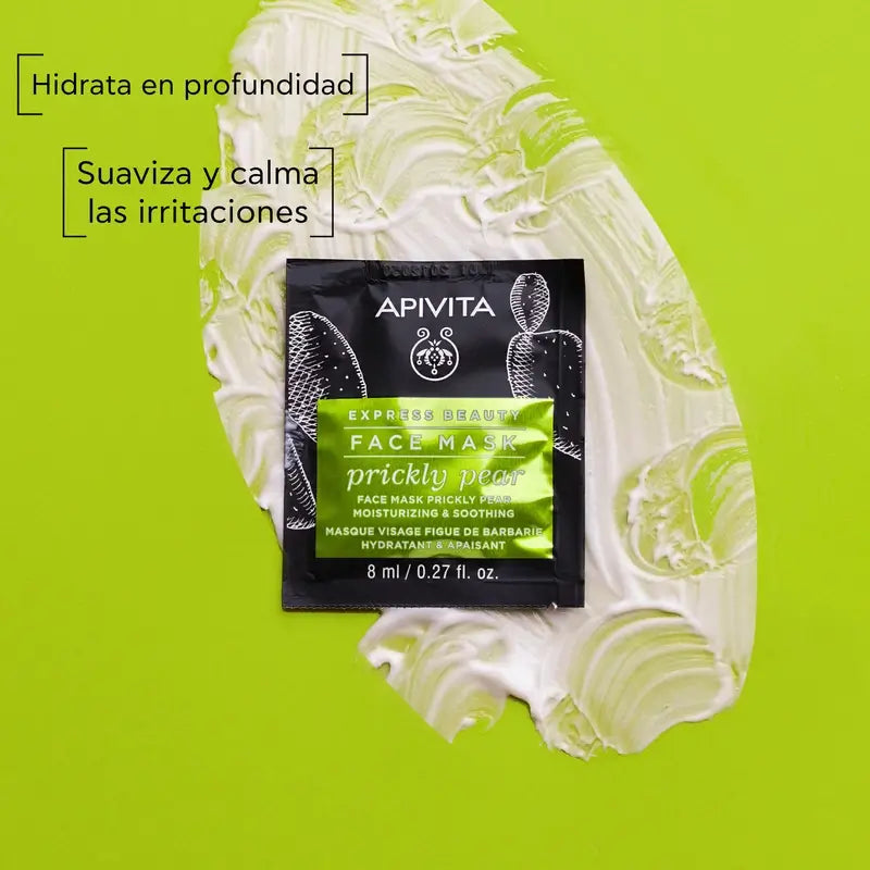 APIVITA Express Beauty Máscara facial hidratante com pera espinhosa