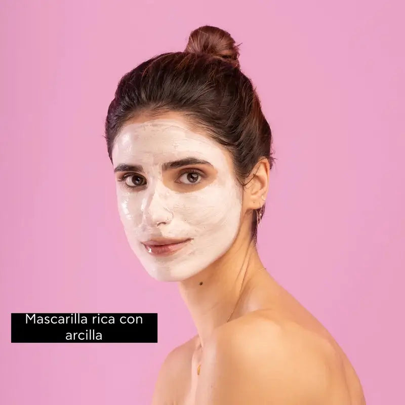 APIVITA Express Beauty Máscara de limpeza suave com argila rosa