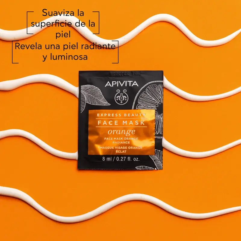APIVITA Express Beauty Máscara facial revitalizante com laranja