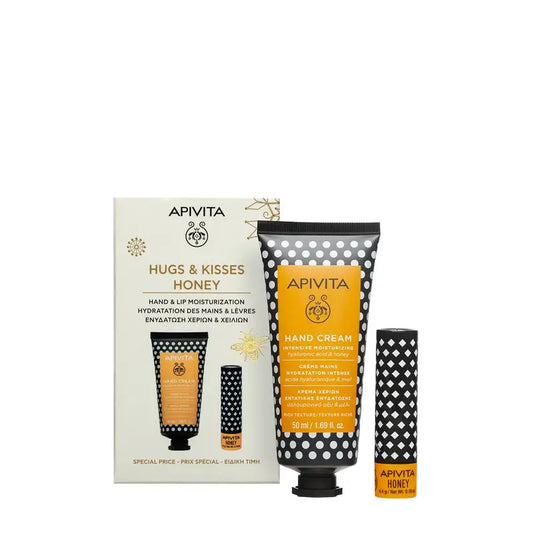 Apivita Promo Creme de Mãos com Mel, 50Ml + Cuidado dos Lábios com Mel 4,4Gr