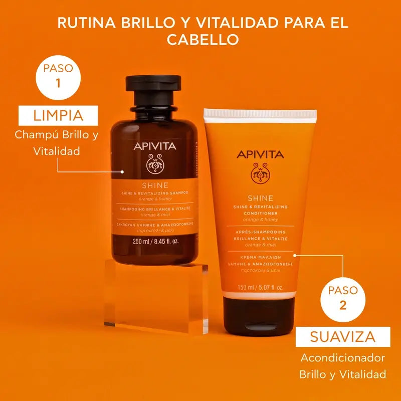 APIVITA Champô Brilho e Vitalidade com Laranja e Mel 250 ml