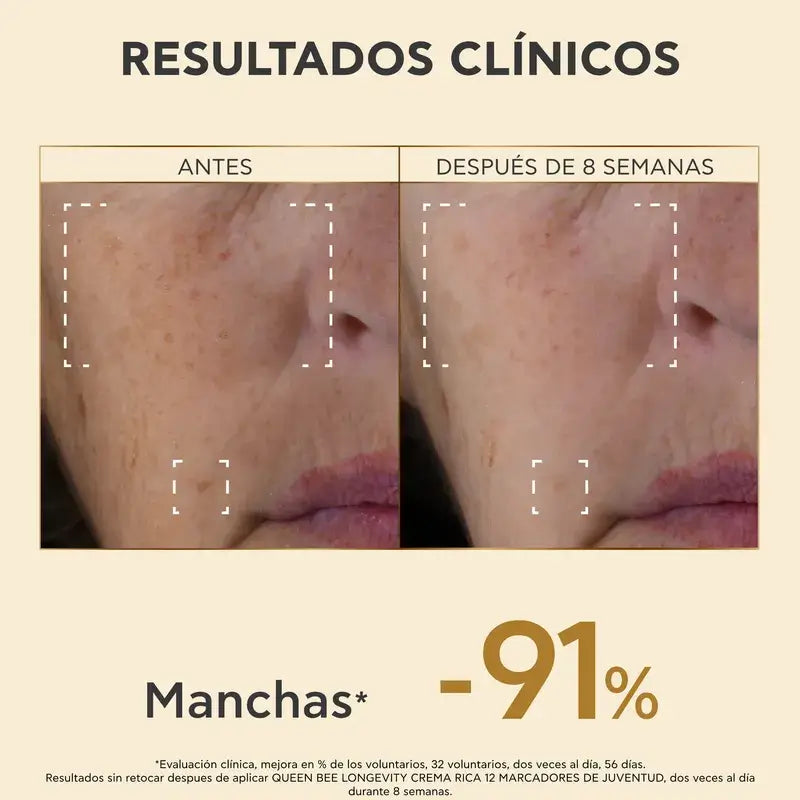 Apivita Queen Bee Longevity Rich Cream 12 Marcadores de Juventude, 50 ml