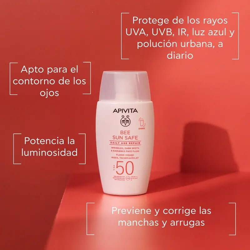 Apivita Daily Anti-Ageing Repair Fluido Diário para o Rosto Spf50, 50 Ml