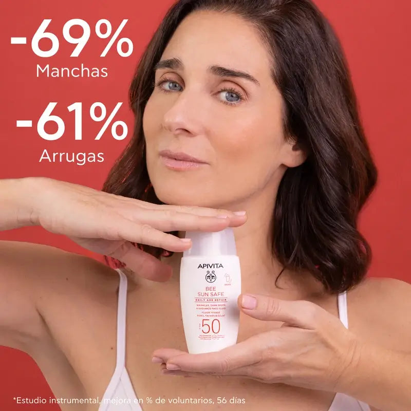 Apivita Daily Anti-Ageing Repair Fluido Diário para o Rosto Spf50, 50 Ml