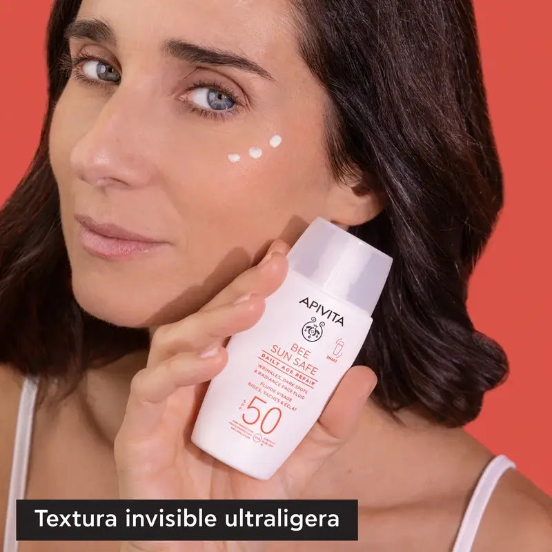 Apivita Daily Anti-Ageing Repair Fluido Diário para o Rosto Spf50, 50 Ml