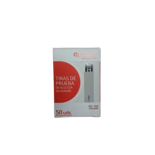 Aposan Tiras-teste de glicose no sangue, 50 unid.