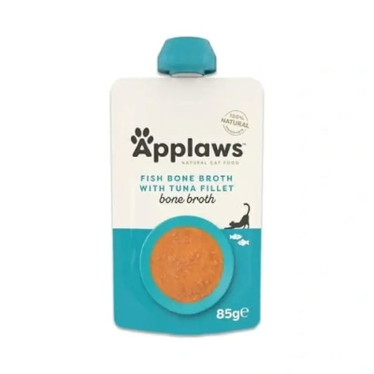 Applaws Caldo de espinhas de peixe para gatos e filete de atum 12X85Gr