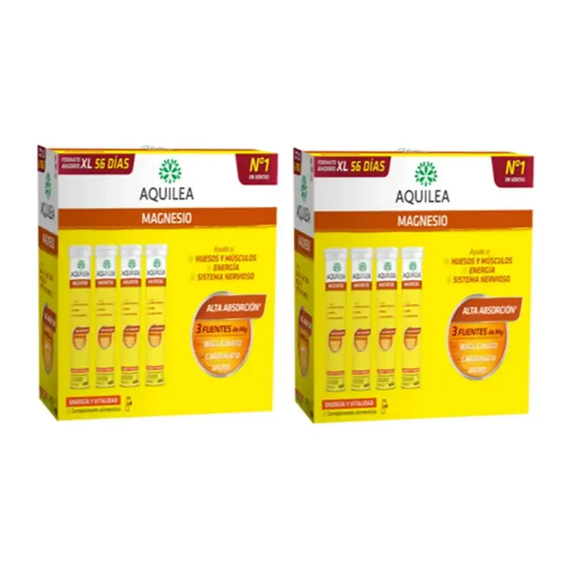 Aquilea Energy & Vitality Magnésio Efervescente , 2X56 Comprimidos