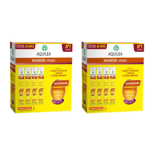 Aquilea Energy & Vitality Magnésio+Potássio Efervescente , 2X56 Comprimidos