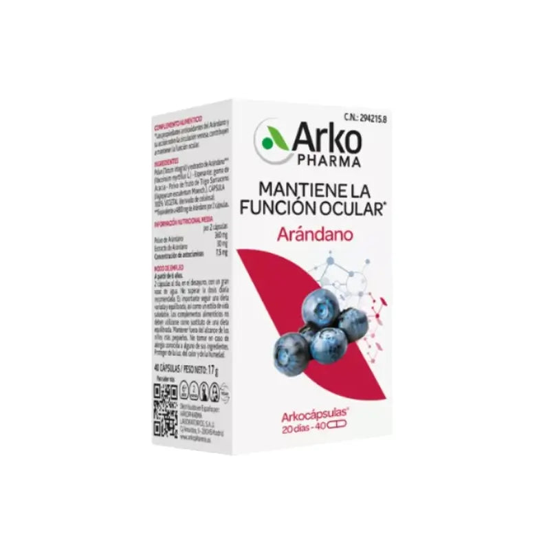 Arkopharma Arkocápsulas Mirtilo, 40 cápsulas