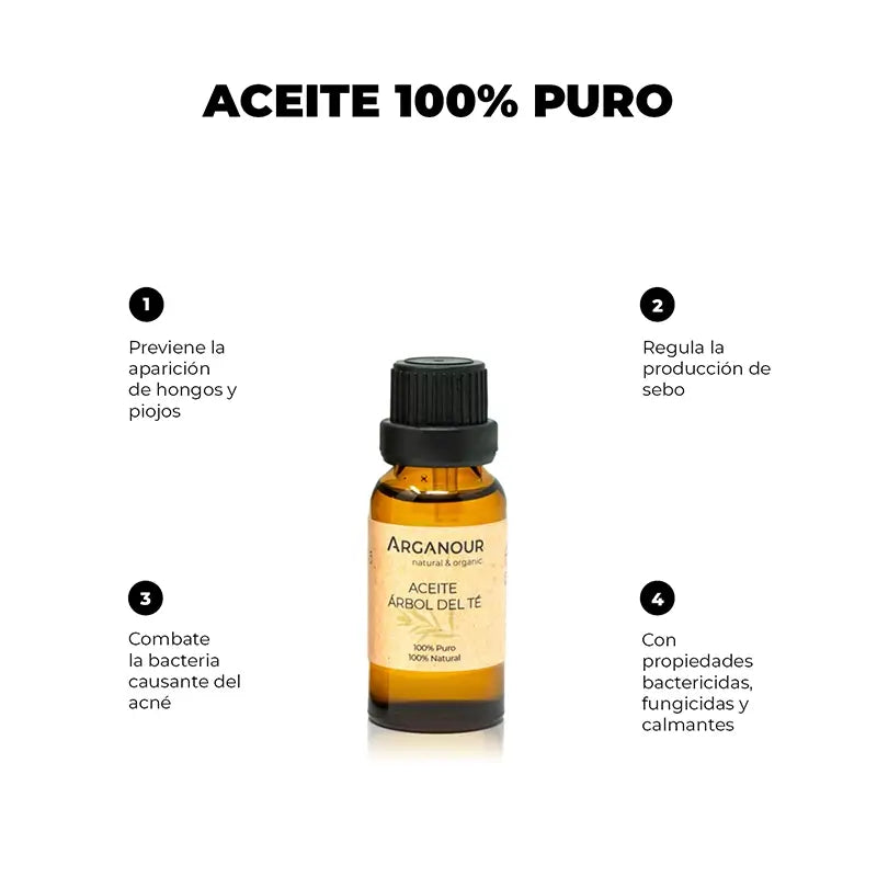 Óleo Essencial de Arganour Óleo da Árvore do Chá, 20 Ml