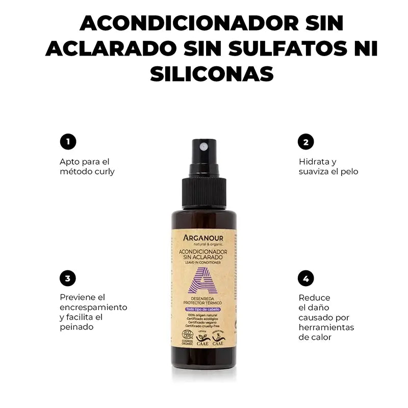 Arganour Hair Conditioner Condicionador sem enxaguamento, 100 Ml