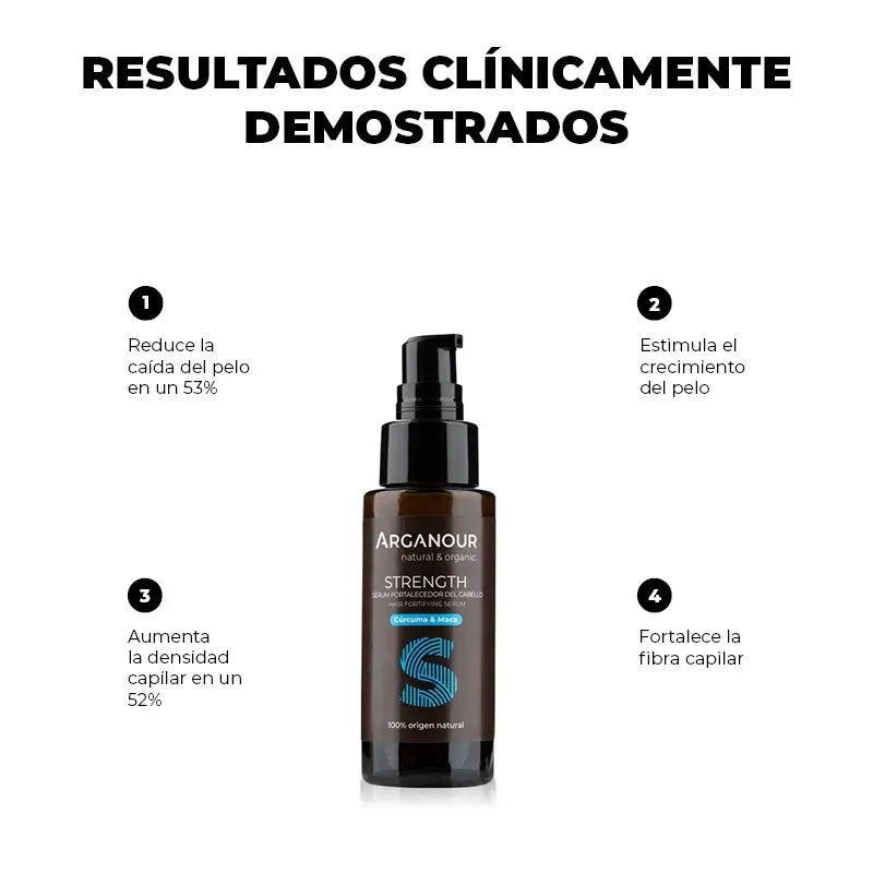 Arganour Loção para o Crescimento dos Cabelos com Força Capilar, 50 Ml