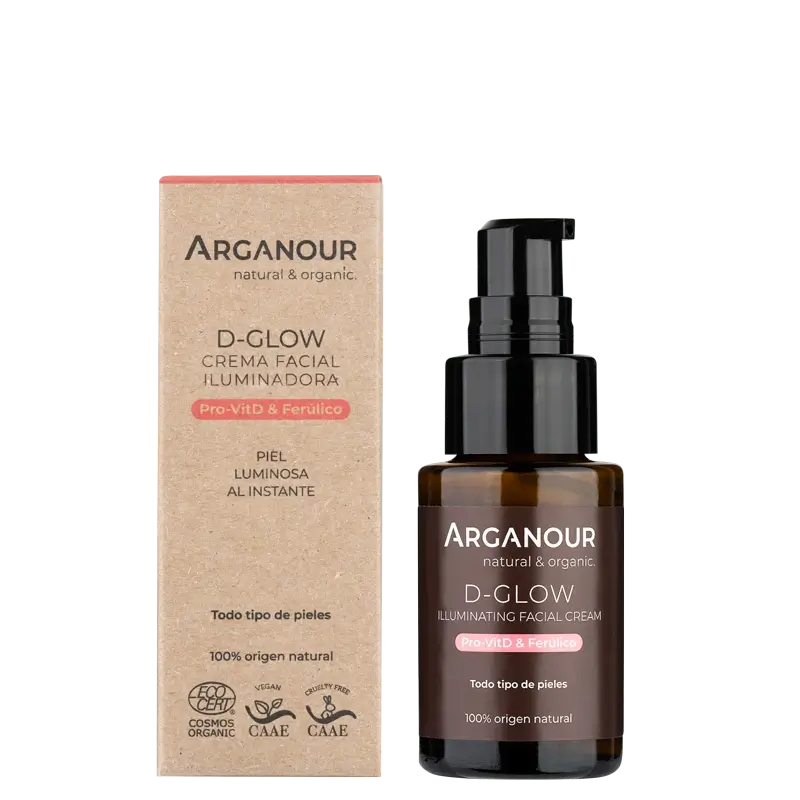 Arganour D-Glow - Creme Iluminador para o Rosto, 30 Ml