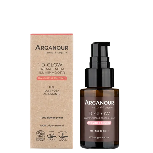 Arganour D-Glow - Creme Iluminador para o Rosto, 30 Ml