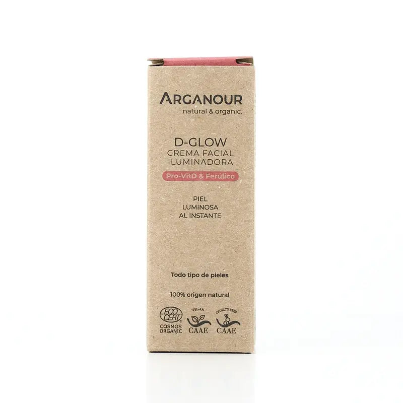 Arganour D-Glow - Creme Iluminador para o Rosto, 30 Ml