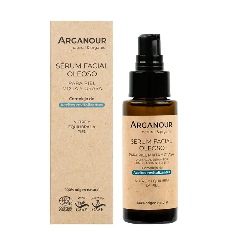 Arganour Serum Facial Nutritivo Pele Oleosa/Mista, 50 ml