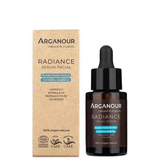Arganour Facial Radiance Sérum Facial Ácido Hialurónico e Centella Asiática, 30 Ml