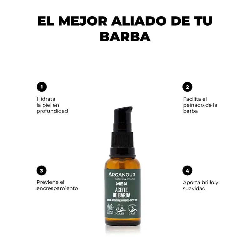 Óleo para a Barba Arganour Men's, 30 Ml