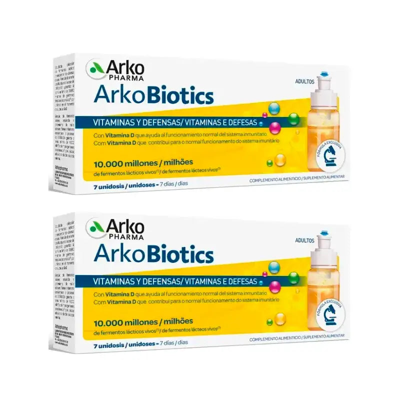 Arkopharma Arkobiotics Vitamins & Defences Adult, 2X7 Doses Únicas