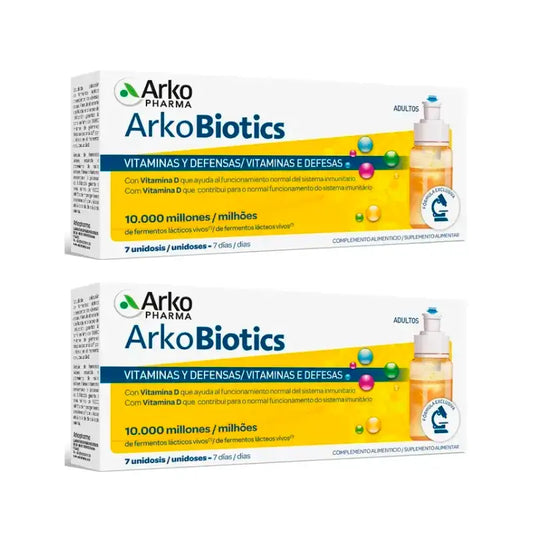Arkopharma Arkobiotics Vitamins & Defences Adult, 2X7 Doses Únicas