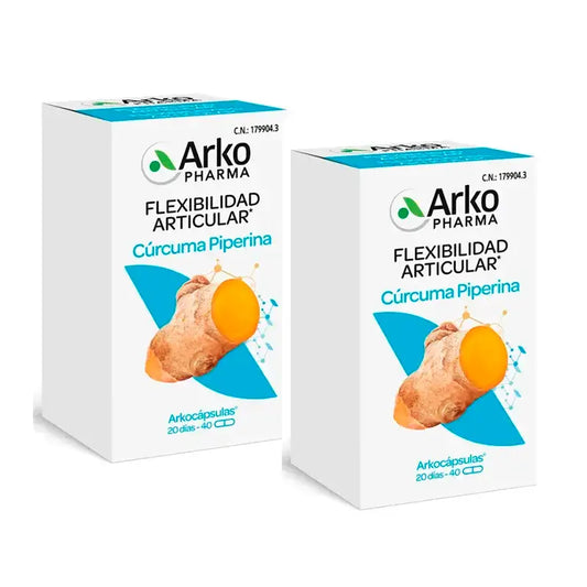 Arkopharma Arkocápsulas Turmeric Bio, 2x40 cápsulas