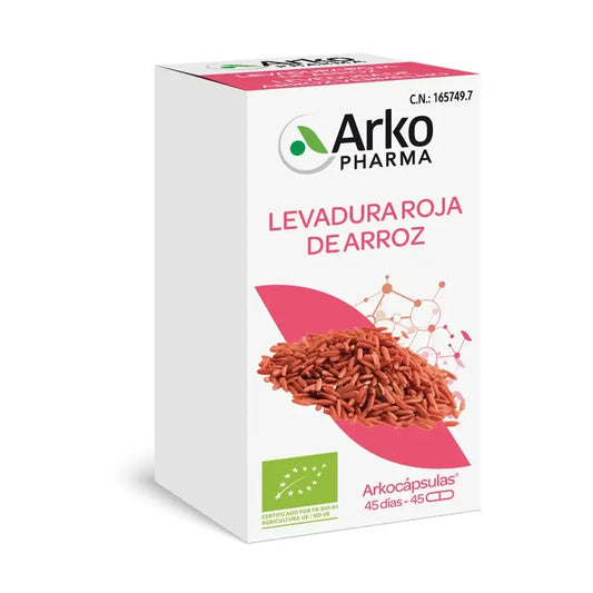 Arkopharma Arkocápsulas Levedura Vermelha de Arroz, 45 cápsulas biológicas